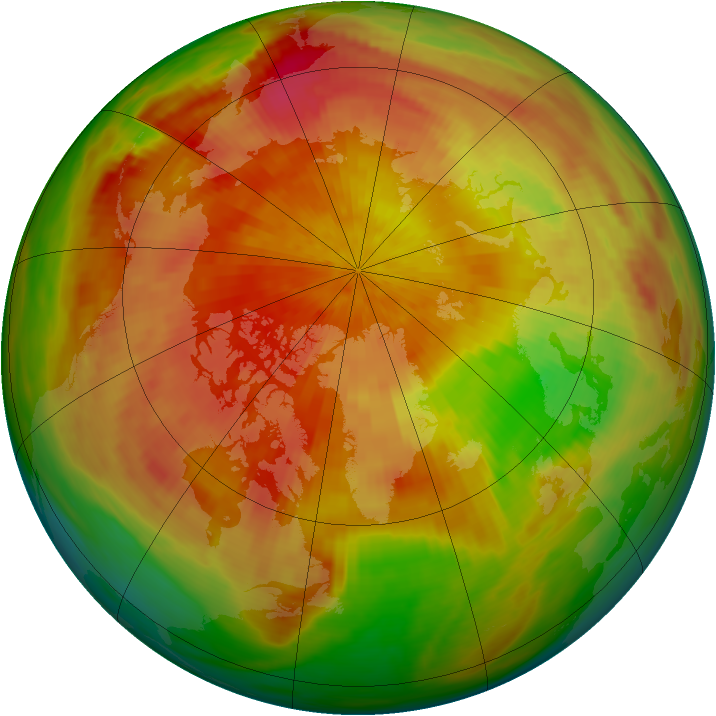Arctic ozone map for 07 April 1981